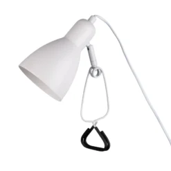 De pinza Mara ajustable cable del enchufe, blanco