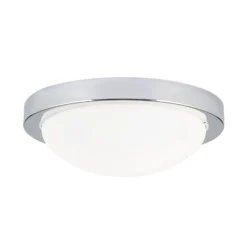 Discreto plafón MINEA de 32 cm, cromo