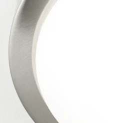 Discreto plafón MINEA de 32 cm, níquel
