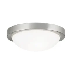 Discreto plafón MINEA de 32 cm, níquel
