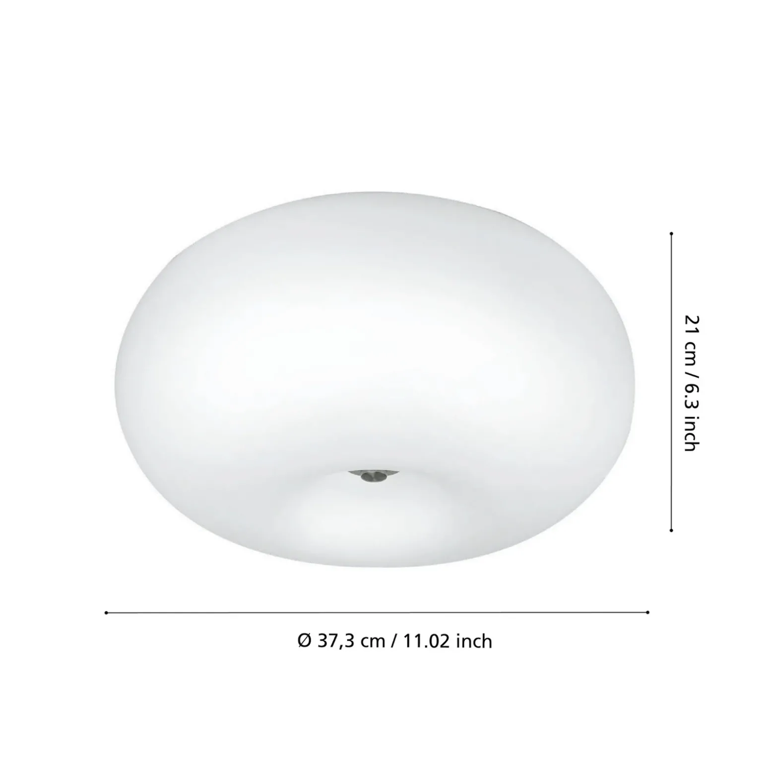 Discreto plafón Optica de 35 cm