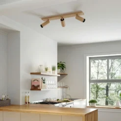 Downlight Arcchio Brinja Slim, café, 3 luces, GU10 MR11