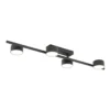 Downlight Bet, longitud 80 cm, negro, metal, 4 luces.