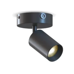 Downlight Calex GU10, negro, Ø 10 cm, 1 luz, metal