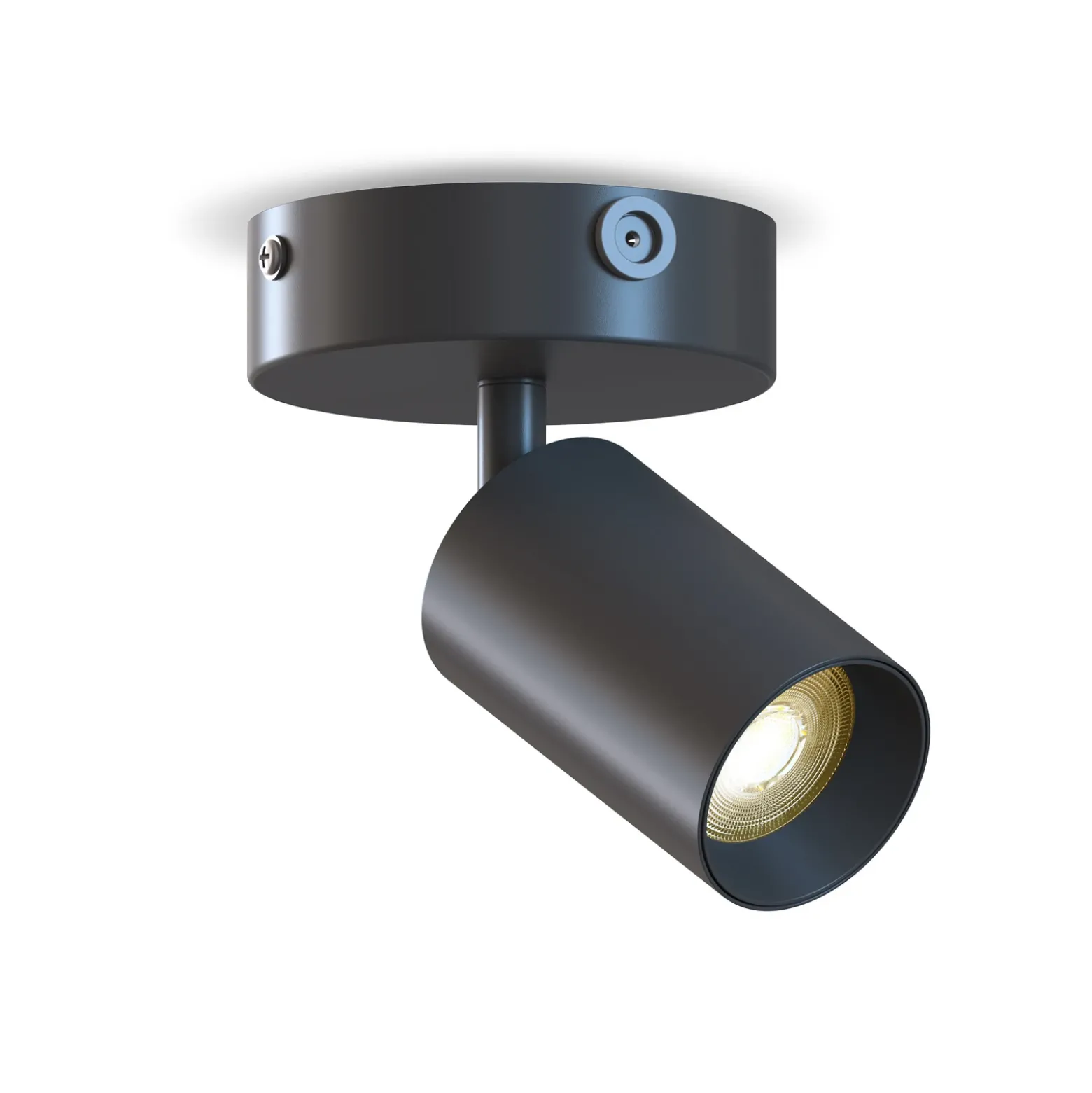 Downlight Calex GU10, negro, Ø 10 cm, 1 luz, metal
