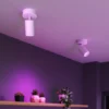 Downlight Calex Smart, blanco, Ø 10 cm, 1 luz, GU10-LED RGBW