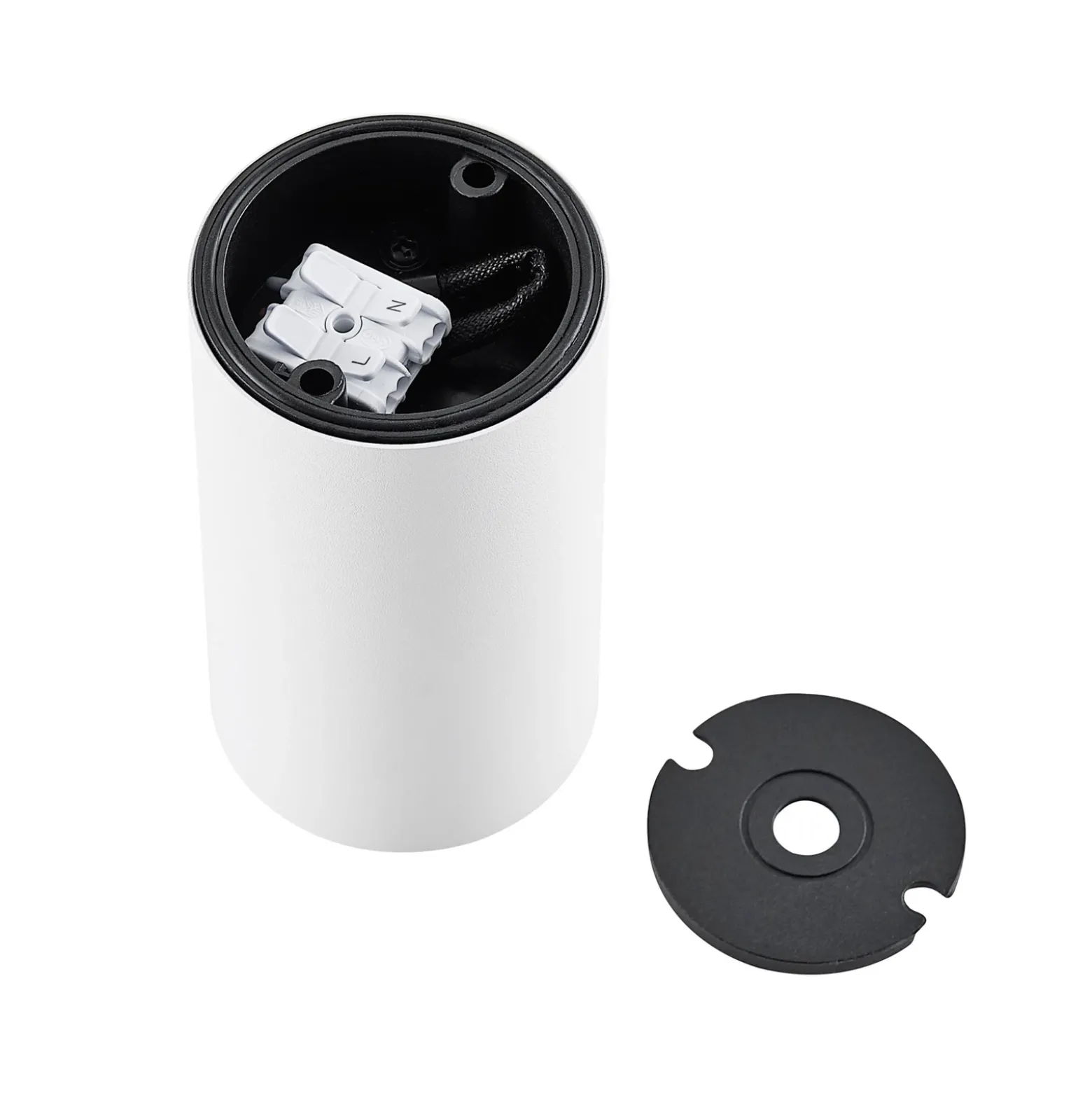 Downlight CAN, blanco, IP44, Ø 6 cm, metal, GU10