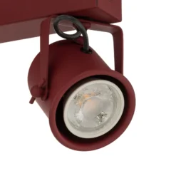 Downlight Canico, 2 luces, rojo