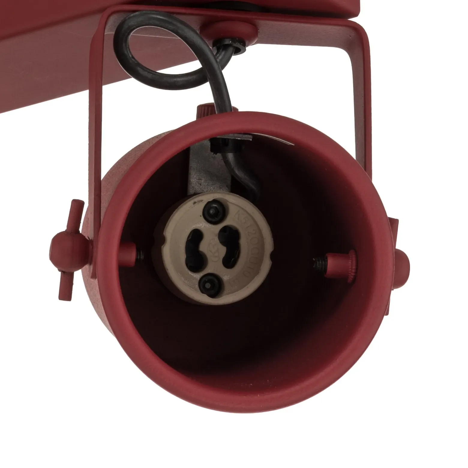 Downlight Canico, 3 luces, rojo