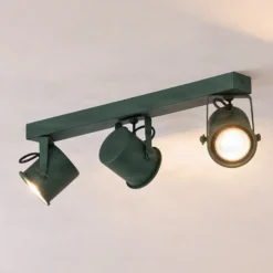Downlight Canico, 3 luces, verde