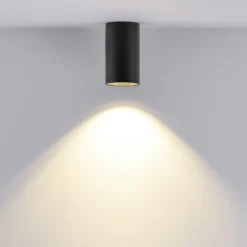 Downlight CAN, negro, IP20, Ø 6 cm, metal, GU10