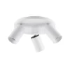 Downlight CAN TILT, blanco, Ø 23 cm, 3 luces, metal, GU10