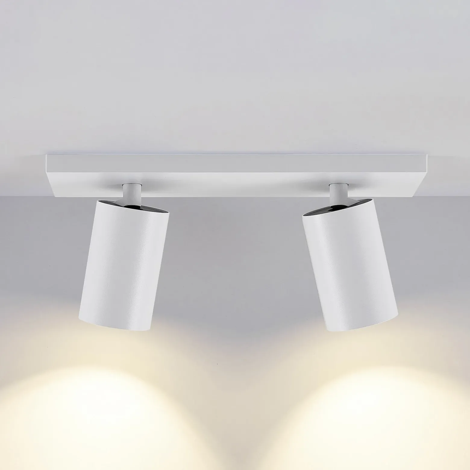 Downlight CAN TILT, blanco, 31 x 9 cm, 2 luces, metal GU10