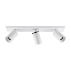 Downlight CAN TILT, blanco, 48 x 9 cm, 3 luces, metal GU10