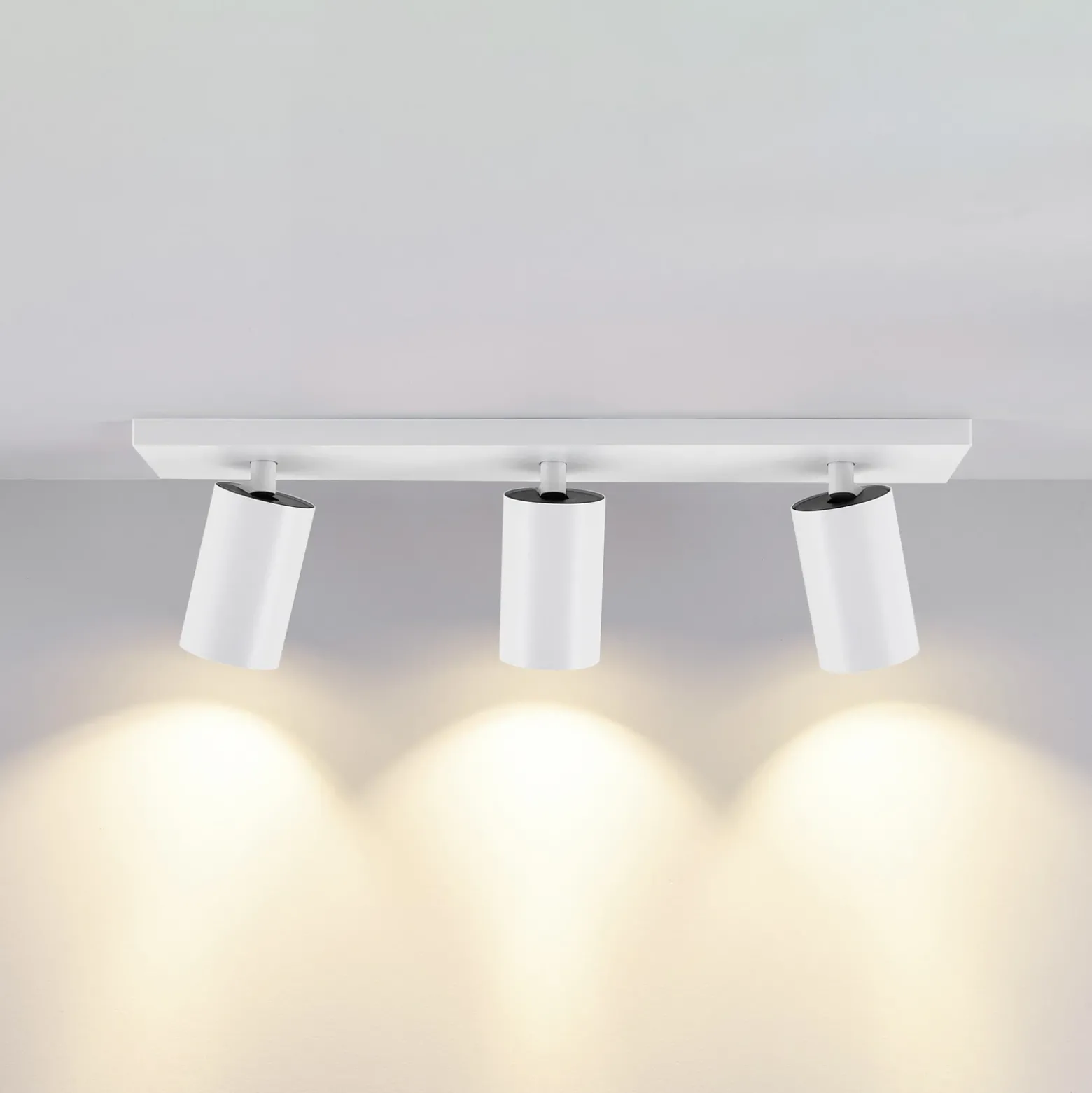 Downlight CAN TILT, blanco, 48 x 9 cm, 3 luces, metal GU10