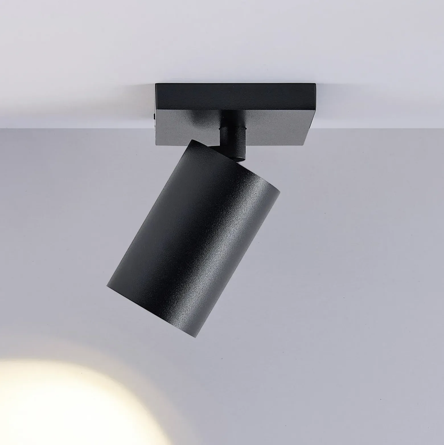 Downlight CAN TILT, negro, 11 x 9 cm, 1 luz, metal GU10
