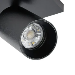 Downlight CAN TILT, negro, 31 x 9 cm, 2 luces, metal GU10