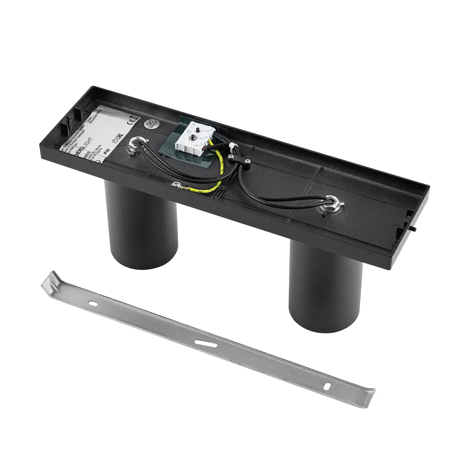 Downlight CAN TILT, negro, 31 x 9 cm, 2 luces, metal GU10