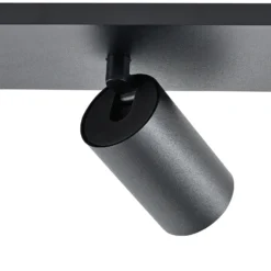 Downlight CAN TILT, negro, 48 x 9 cm, 3 luces, metal GU10