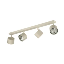 Downlight Chloe, color crema, 4 luces, orientable, GU10