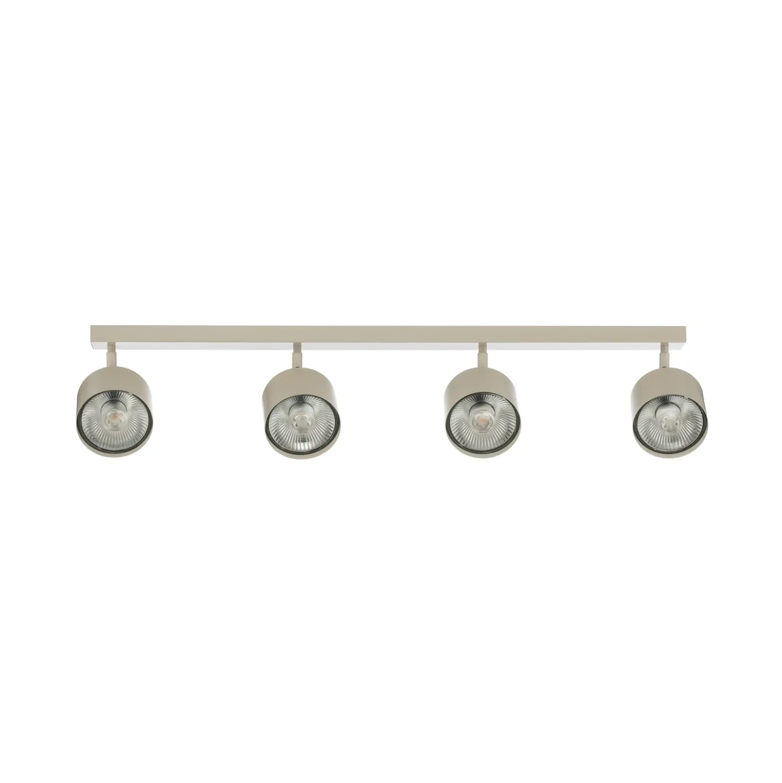 Downlight Chloe, color crema, 4 luces, orientable, GU10