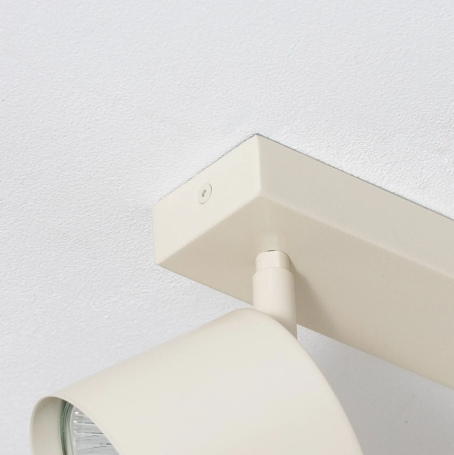 Downlight Chloe, color crema, 2 luces, orientable, GU10