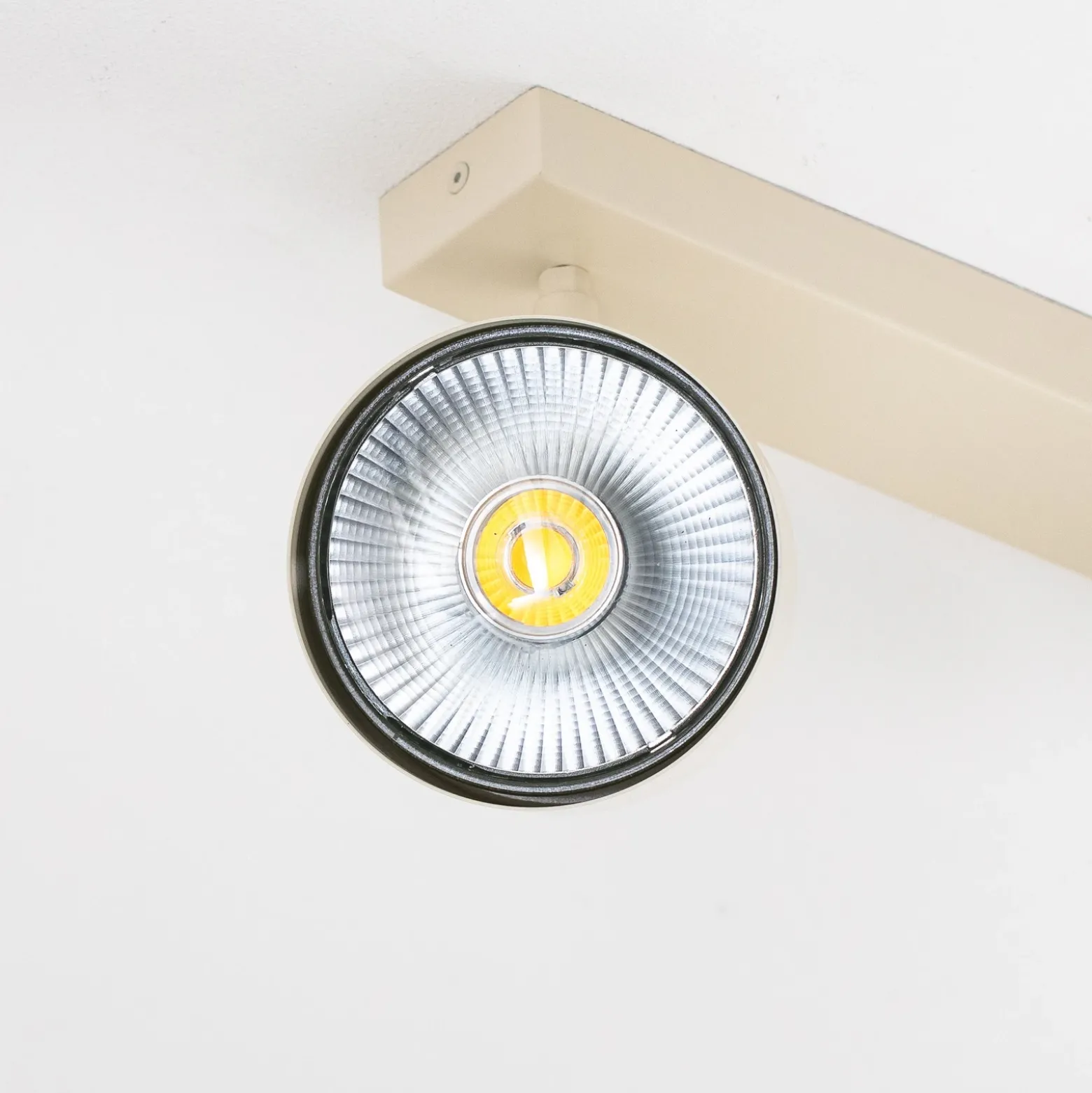 Downlight Chloe, color crema, 2 luces, orientable, GU10