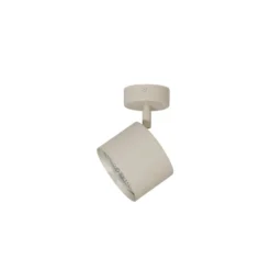 Downlight Chloe color crema, metal, 16 cm, orientable, GU10
