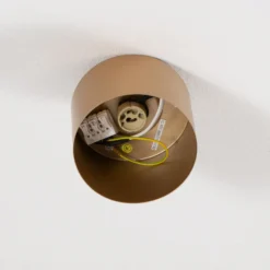 Downlight Chloe fijo, dorado