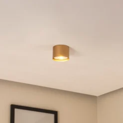 Downlight Chloe fijo, dorado