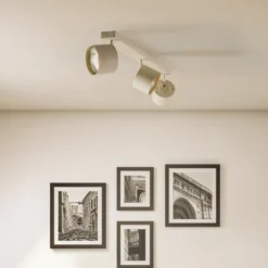 Downlight Chloe orientable 3 luces, beige