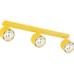 Downlight Chloe orientable 3 luces, amarillo