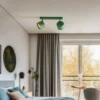 Downlight Chloe orientable 2 luces, verde