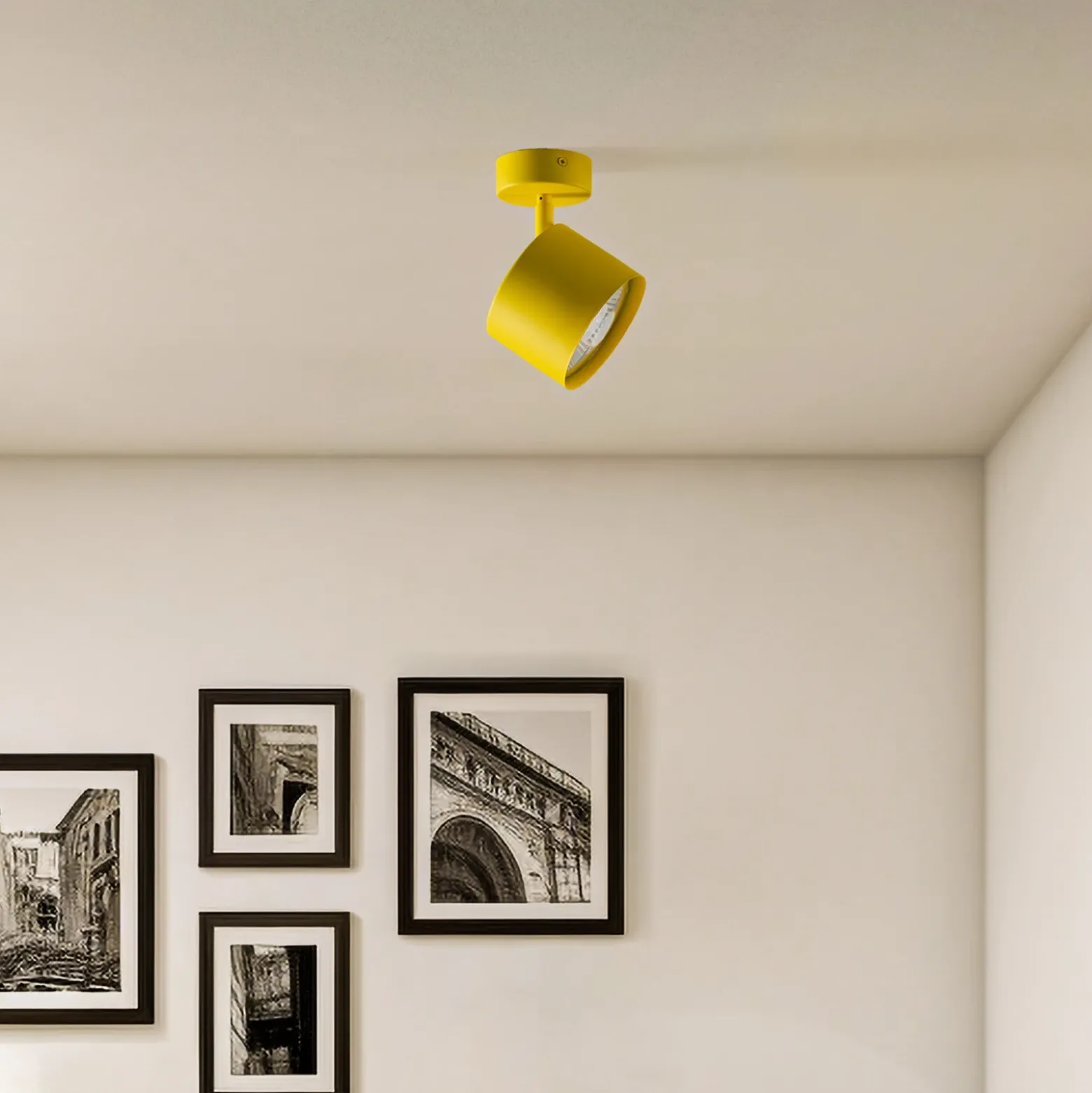 Downlight Chloe orientable 1 luz, amarillo