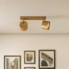 Downlight Chloe orientable 2 luces, dorado