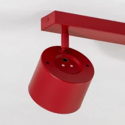 Downlight Chloe orientable 2 luces, rojo