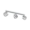 Downlight Chloe, orientable, 3 luces, acero cromado