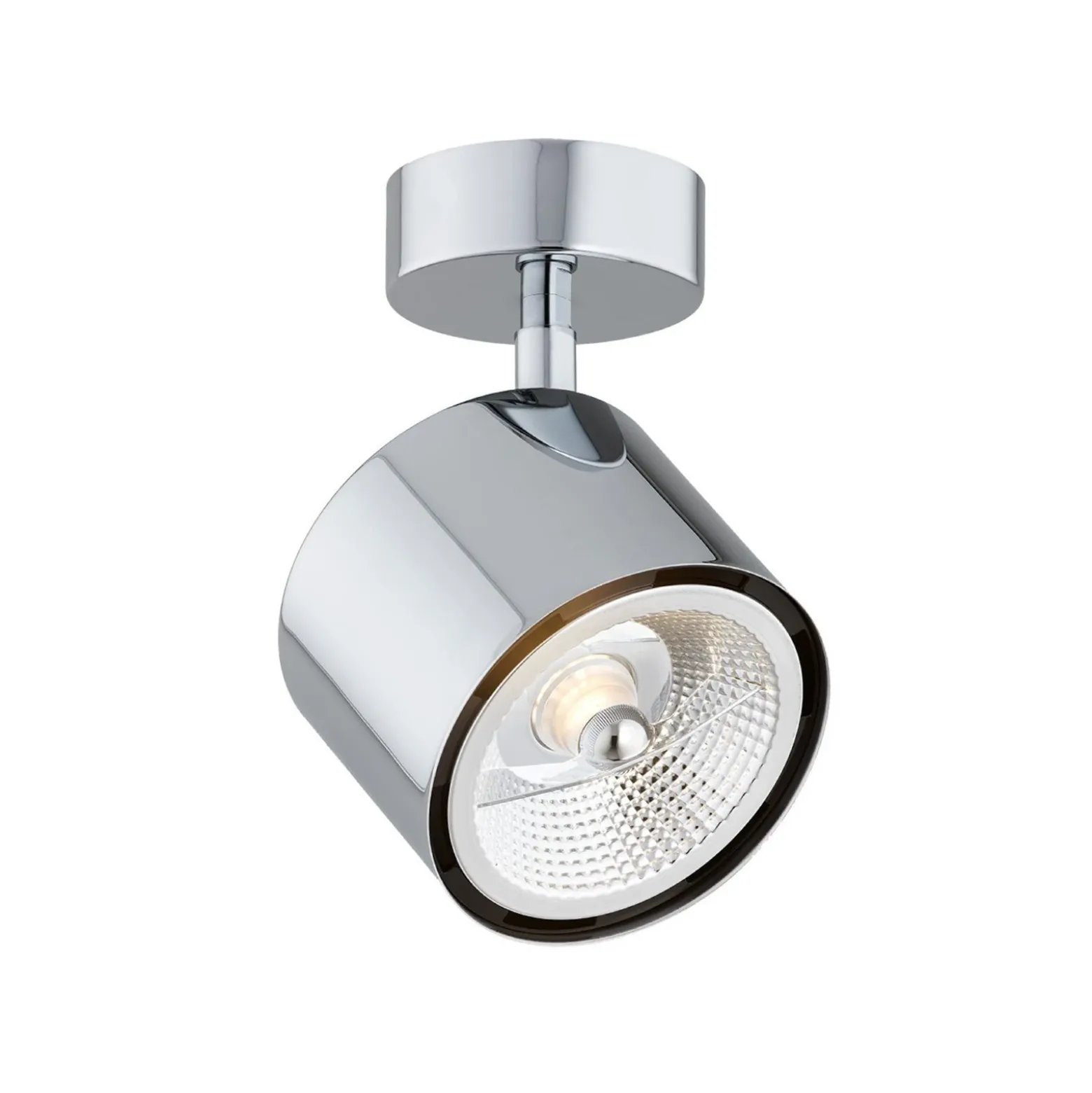 Downlight Chloe, orientable, 1 luz, acero cromado