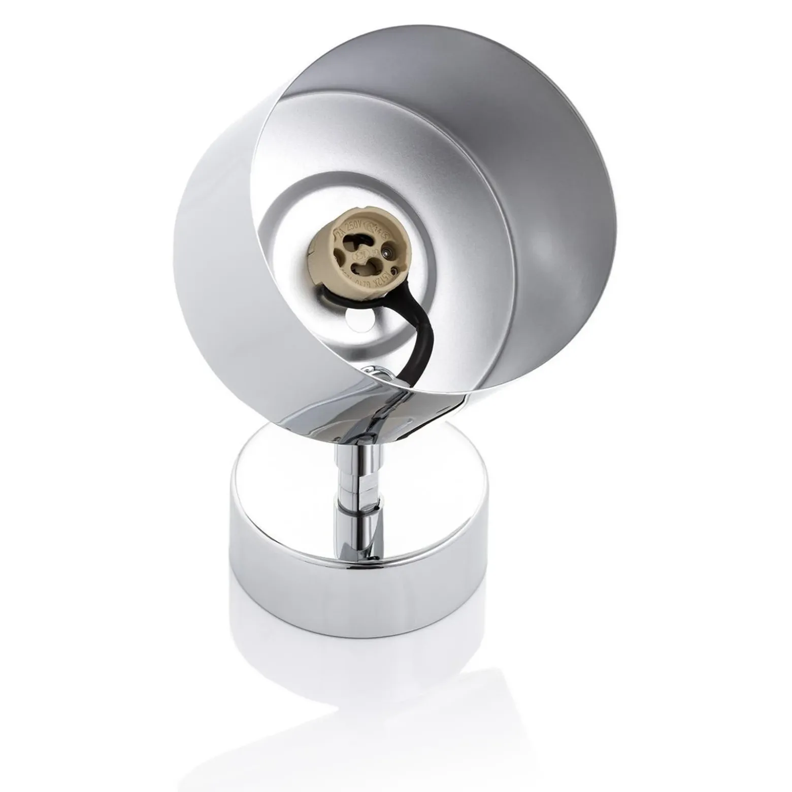 Downlight Chloe, orientable, 1 luz, acero cromado