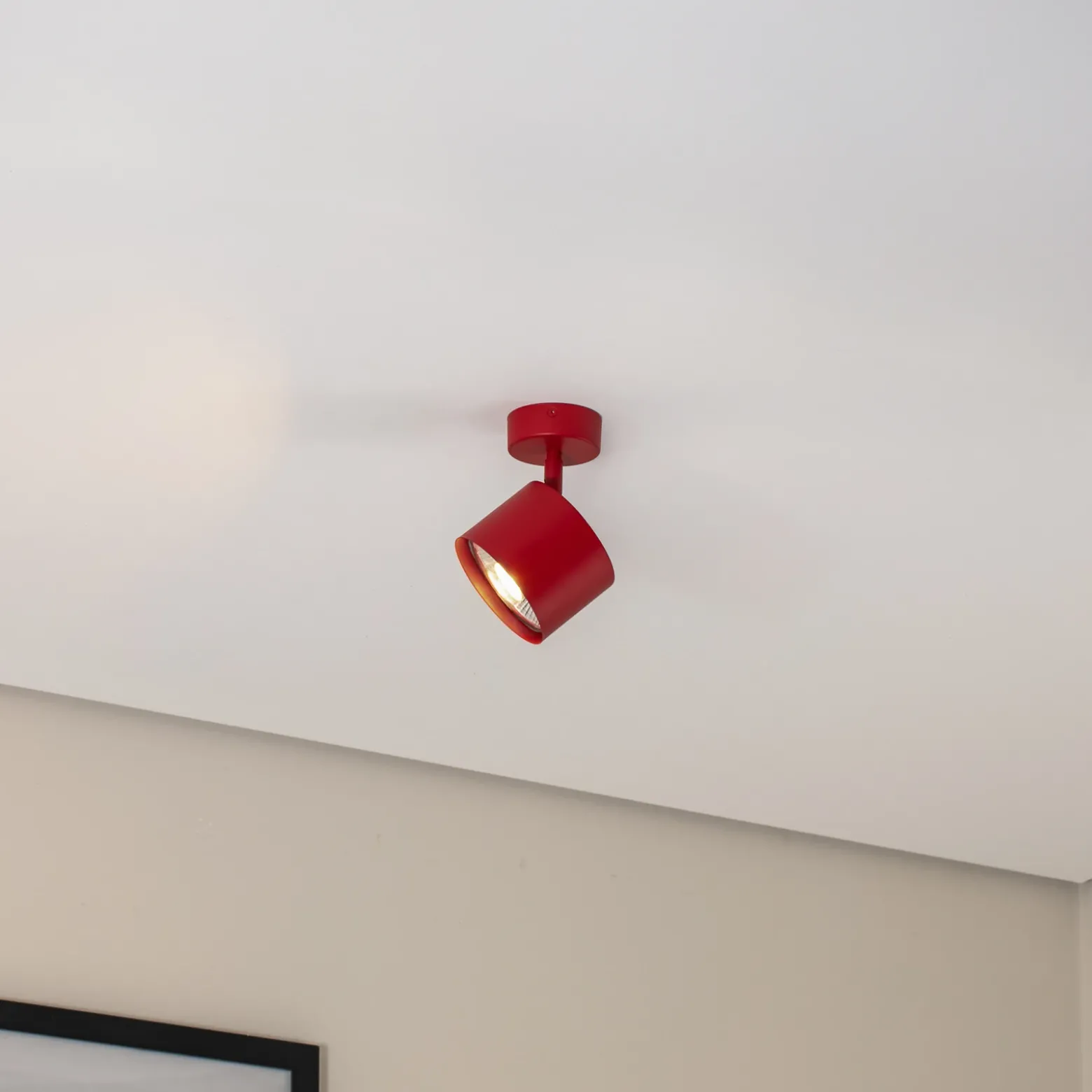 Downlight Chloe orientable 1 luz, rojo