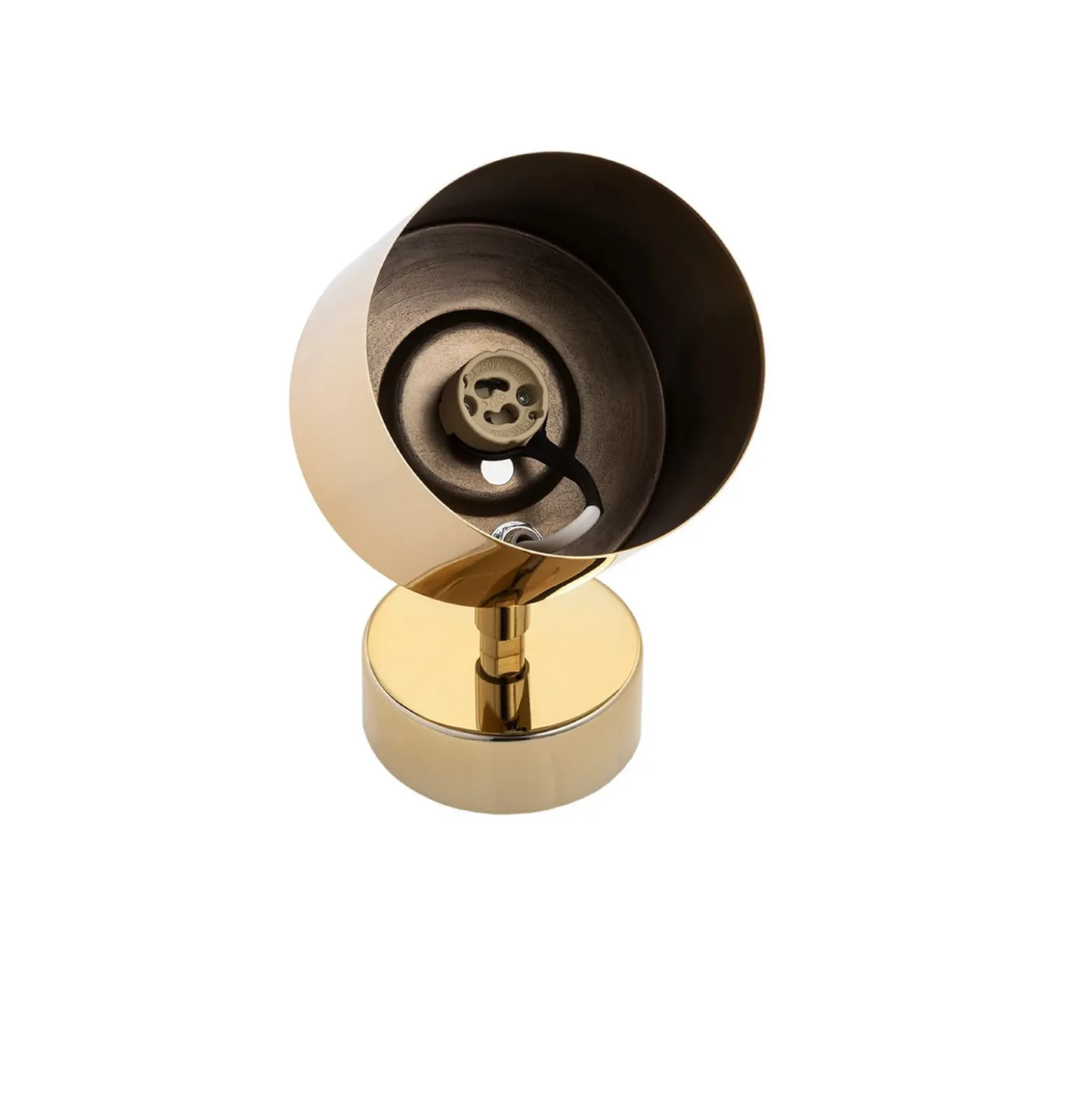 Downlight Chloe, orientable, 1 luz, acero color latón