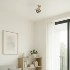 Downlight Chloe, orientable, 1 luz, acero color latón