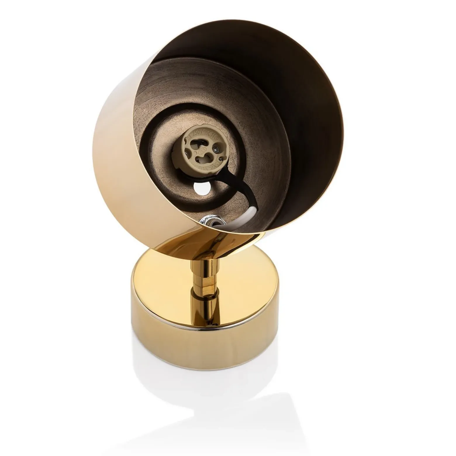 Downlight Chloe, orientable, 1 luz, acero color latón