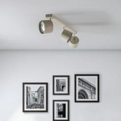 Downlight Chloe orientable 3 luces, beige
