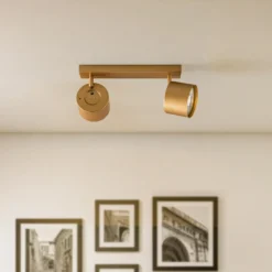 Downlight Chloe orientable 2 luces, dorado
