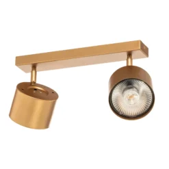 Downlight Chloe orientable 2 luces, dorado