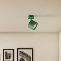 Downlight Chloe, orientable, verde, metal, GU10, 13,5 cm