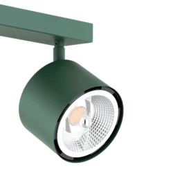 Downlight Chloe, verde, 4 luces, regulable
