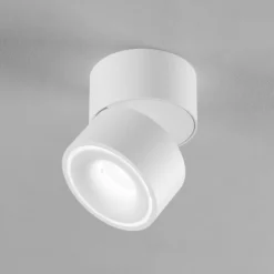 Downlight Clippo de Egger DLS, blanco/blanco, Ø 10 cm, DALI, DTW