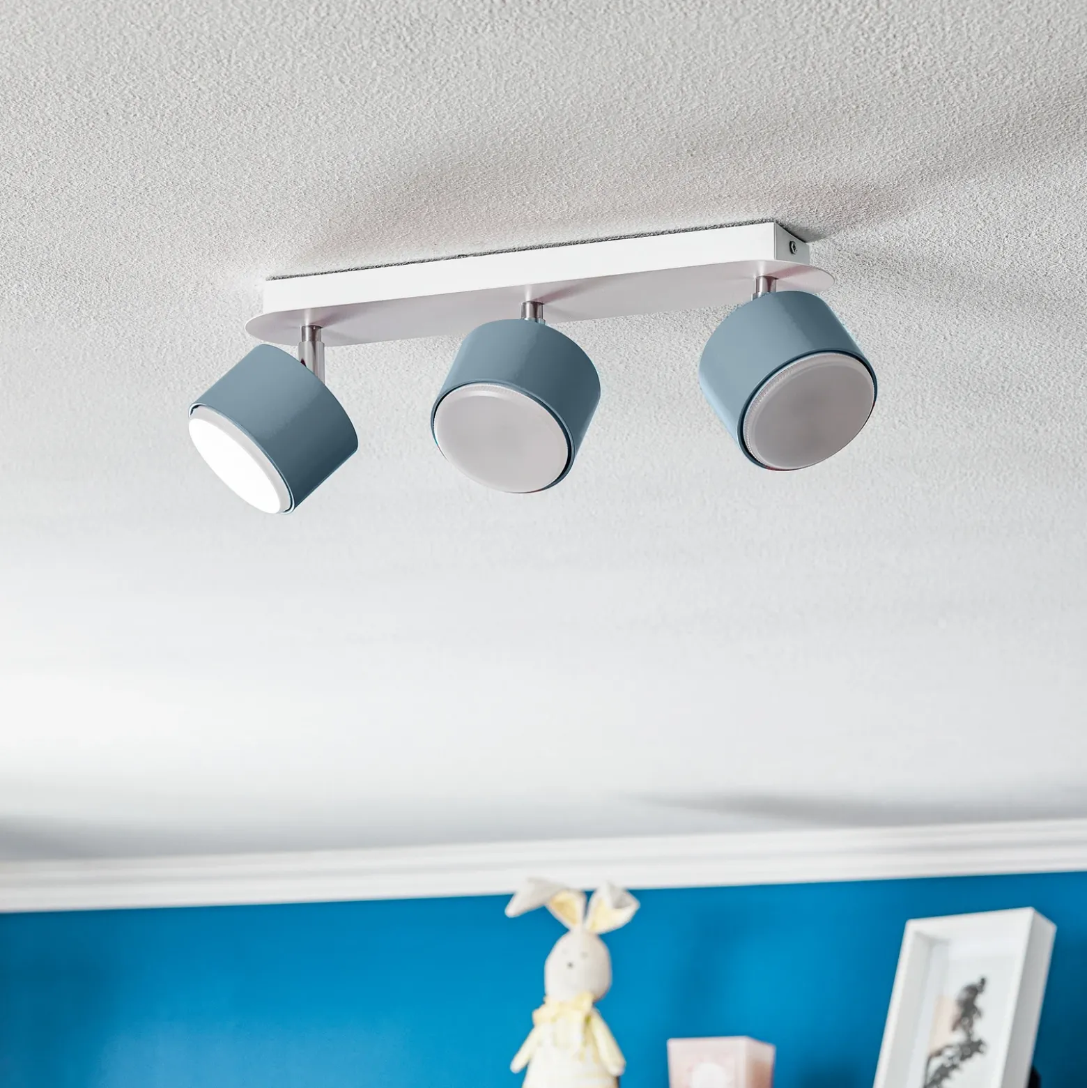 Downlight Cloudy 3 luces azul